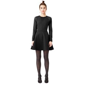 KATE SPADE SATURDAY Sheer Sleeve Skater Dress